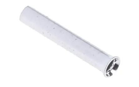 RS PRO Bootlace Ferrule, 7mm Pin Length, 1.7mm Pin Diameter, 1.5mm² Wire Size, Silver [0]; 270-7556
