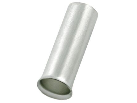 RS PRO Bootlace Ferrule, 12mm Pin Length, 2.3mm Pin Diameter, 2.5mm² Wire Size, Silver [0]; 270-7559