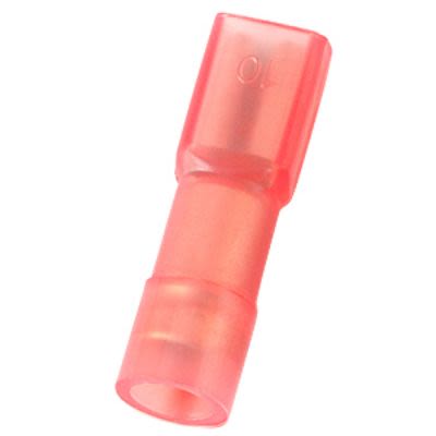 RS PRO Red Insulated Female Spade Connector, Double Crimp, 2.8 x 0.8mm Tab Size, 0.5mm² to 1.5mm² [0]; 270-7574