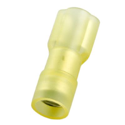 RS PRO Yellow Insulated Female Spade Connector, Double Crimp, 6.35 x 0.8mm Tab Size, 4mm² to 6mm² [0]; 270-7578