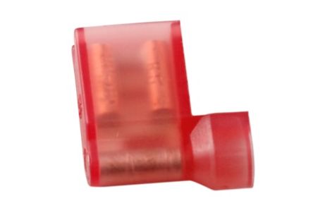 RS PRO Red Insulated Female Spade Connector, Flag Terminal, 6.35 x 0.8mm Tab Size, 0.5mm² to 0.75mm² [0]; 270-7590