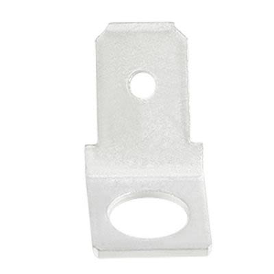 RS PRO Metal Uninsulated Male Spade Connector, PCB Tab, 6.35 x 0.8mm Tab Size [0]; 270-7613