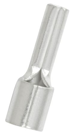 RS PRO Uninsulated, Tin Crimp Pin Connector, 10mm² to 10mm², 8AWG to 8AWG, 4.3mm Pin Diameter, 14mm Pin Length, Silver [0]; 270-7616