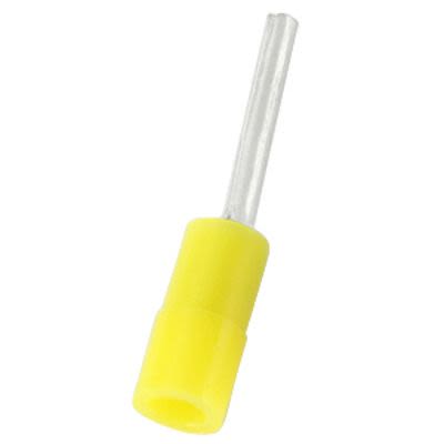 RS PRO Insulated, Tin Crimp Pin Connector, 0.2mm² to 0.5mm², 26AWG to 22AWG, 1.4mm Pin Diameter, 10mm Pin Length, Yellow [0]; 270-7618