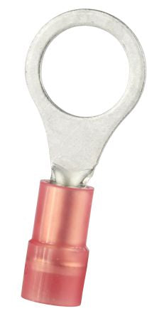 RS PRO Insulated Crimp Ring Terminal, M8 Stud Size, 0.5mm² to 1.5mm² Wire Size, Red [0]; 270-7627
