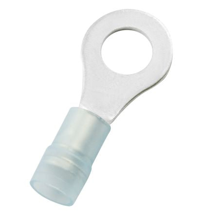 RS PRO Insulated Crimp Ring Terminal, M6 Stud Size, 1.5mm² to 2.5mm² Wire Size, Blue [0]; 270-7628