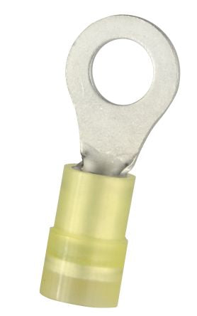 RS PRO Insulated Crimp Ring Terminal, M6 Stud Size, 4mm² to 6mm² Wire Size, Yellow [0]; 270-7630