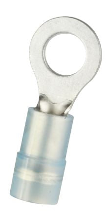 RS PRO Insulated Crimp Ring Terminal, M5 Stud Size, 1.5mm² to 2.5mm² Wire Size, Blue [0]; 270-7633