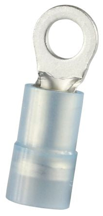 RS PRO Insulated Crimp Ring Terminal, M3.5 Stud Size, 1.5mm² to 2.5mm² Wire Size, Blue [0]; 270-7635