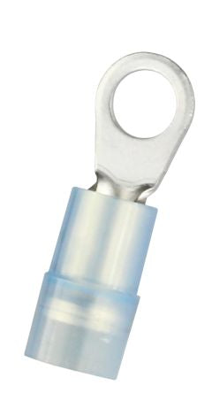 RS PRO Insulated Crimp Ring Terminal, M4 Stud Size, 1.5mm² to 2.5mm² Wire Size, Blue [0]; 270-7636