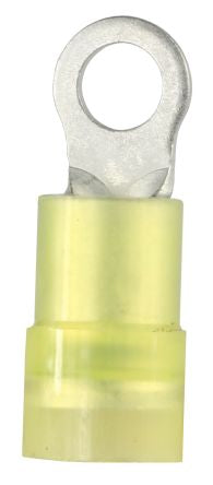 RS PRO Insulated Crimp Ring Terminal, M4 Stud Size, 4mm² to 6mm² Wire Size, Yellow [0]; 270-7637