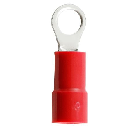 RS PRO Insulated Crimp Ring Terminal, M3.5 Stud Size, 0.5mm² to 1.5mm² Wire Size, Red [0]; 270-7646
