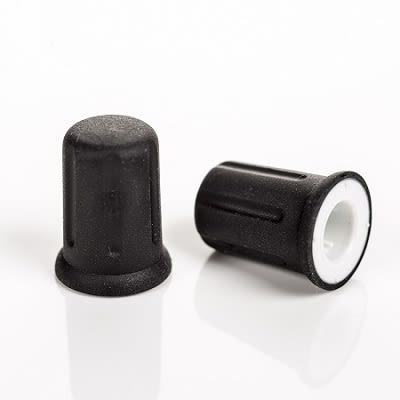 Sifam 12.5mm Black Potentiometer Knob for 6mm Shaft Splined, K70104 [K70104]; 270-7766