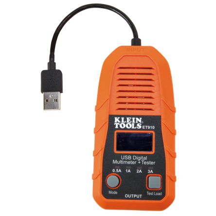 Klein Tools ET910 Handheld Digital Multimeter, 3A dc Max [ET910]; 270-7992