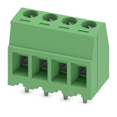 Phoenix Contact MKDSD Series PCB Terminal Block, 4-Contact, 3.81mm Pitch, Through Hole Mount, 1-Row, Screw Termination [1705566]; 270-9260