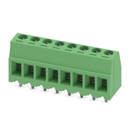 Phoenix Contact MKDSD Series PCB Terminal Block, 8-Contact, 3.81mm Pitch, Through Hole Mount, 1-Row, Screw Termination [1705605]; 270-9262