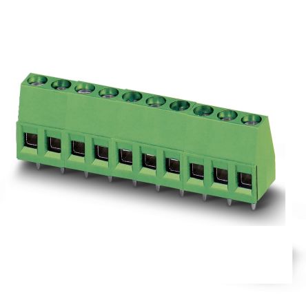 Phoenix Contact MKDS Series PCB Terminal Block, 6-Contact, 5.08mm Pitch, Through Hole Mount, 1-Row, Screw Termination [1710726]; 270-9263