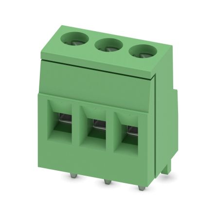 Phoenix Contact MKDS Series PCB Terminal Block, 3-Contact, 5.08mm Pitch, Through Hole Mount, 1-Row, Screw Termination [1730405]; 270-9267