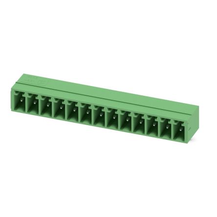 Phoenix Contact MC Series Straight Wave Soldering Mount PCB Header, 13 Contact(s), 3.81 mm Pitch, 1 Row(s) [1803387]; 270-9298