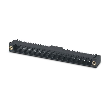 Phoenix Contact CC Series Straight Solder PCB Header, 15 Contact(s), 5.08 mm Pitch, 1 Row(s) [1827540]; 270-9307