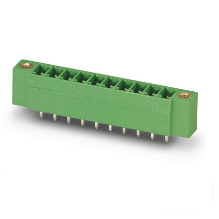 Phoenix Contact MCV Series Straight Wave Soldering Mount PCB Header, 12 Contact(s), 3.81 mm Pitch, 1 Row(s) [1830693]; 270-9348