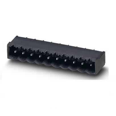 Phoenix Contact CCA Series Straight Solder PCB Header, 10 Contact(s), 5 mm Pitch, 1 Row(s) [1836421]; 270-9357