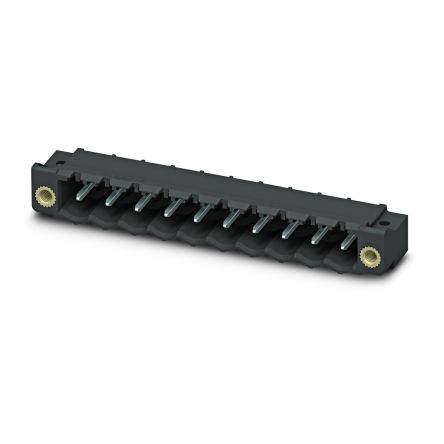 Phoenix Contact CC Series Straight Solder PCB Header, 9 Contact(s), 5 mm Pitch, 1 Row(s) [1836751]; 270-9379