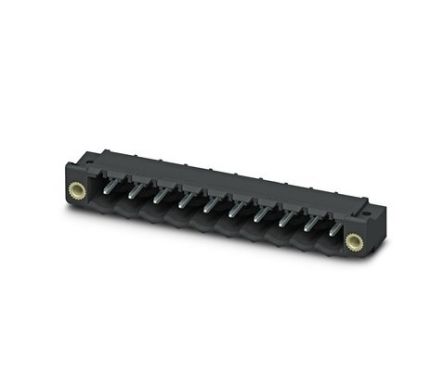 Phoenix Contact CC Series Straight Solder PCB Header, 10 Contact(s), 5 mm Pitch, 1 Row(s) [1836764]; 270-9380