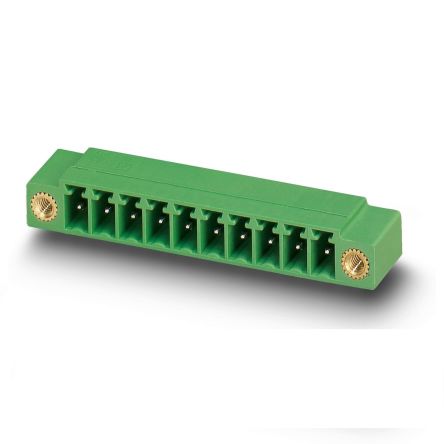 Phoenix Contact MC Series Straight Wave Soldering Mount PCB Header, 8 Contact(s), 3.5 mm Pitch, 1 Row(s) [1843855]; 270-9435
