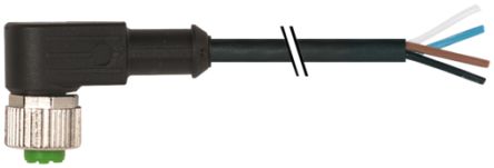 Murrelektronik Limited Right Angle Female 4 way M12 to Connector & Cable, 3m [7000-12341-6140300]; 270-9545