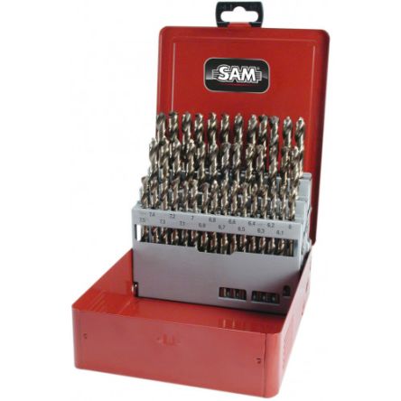 SAM 32-Piece Centre Drill Bit Set for Stainless Steel, 10.5mm Max, 1mm Min [F1-C20]; 270-9673