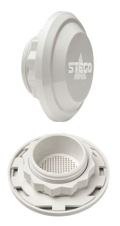 STEGO D084 Series Pressure Relief Vent, 65.5 mm Dia., 30.5mm H, 65.5mm W, For Use With Enclosure [08400.0-03]; 270-9899