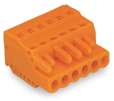WAGO 231 Series PCB Terminal, 4-Contact, 5.08mm Pitch, Cable Mount, 1-Row, Cage Clamp Termination [231-304/026-000]; 271-0229