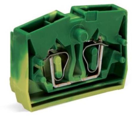 WAGO 264 Series Terminal Block, 2-Way, 24A, 28 → 12 AWG Wire, Cage Clamp Termination [264-327]; 271-0257