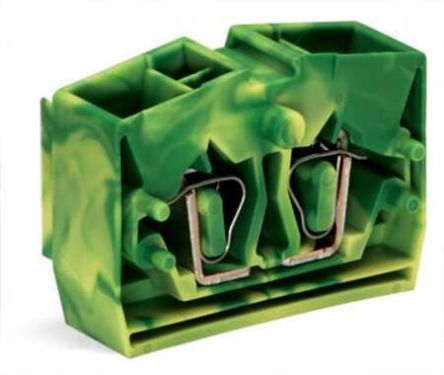 WAGO 264 Series Terminal Block, 4-Way, 24A, 28 → 12 AWG Wire, Cage Clamp Termination [264-337]; 271-0261
