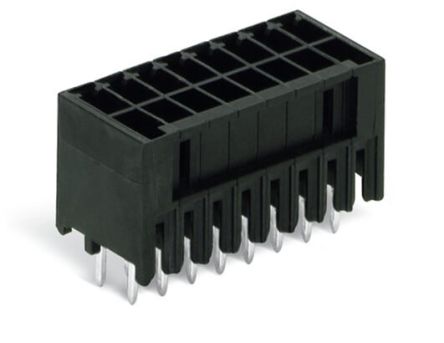 WAGO 713 Series Straight PCB Header, 16 Contact(s), 5 mm Pitch, 2 Row(s) [713-1408]; 271-0287