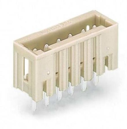 WAGO 734 Series Straight PCB PCB Header, 6 Contact(s), 3.5 mm Pitch, 1 Row(s) [734-136]; 271-0289