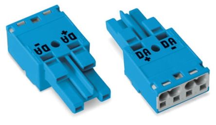 WAGO 770 Series Lighting Connector, 2-Pole, Female, 2-Way, Cable Mount, 25A [770-1102]; 271-0303
