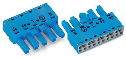 WAGO 770 Series Lighting Connector, 5-Pole, Female, 5-Way, Cable Mount, 25A [770-1105]; 271-0305