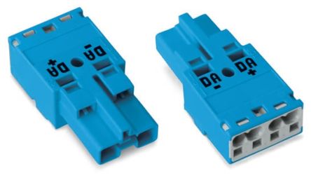 WAGO 770 Series Lighting Connector, 2-Pole, Male, 2-Way, Cable Mount, 25A [770-1112]; 271-0307