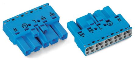 WAGO 770 Series Lighting Connector, 5-Pole, Male, 5-Way, Cable Mount, 25A [770-1115]; 271-0309