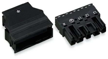 WAGO 770 Series Lighting Connector, 5-Pole, Male, 5-Way, Cable Mount, 25A [770-115]; 271-0311