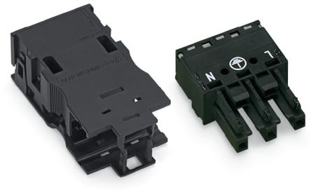 WAGO 770 Series Lighting Connector, 3-Pole, Female, 3-Way, Cable Mount, 25A [770-223/035-050]; 271-0319