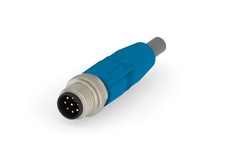 TE Connectivity Straight Male 8 way M12 to M12 Cable Assembly, 1.5m [T4161120008-003]; 271-1438