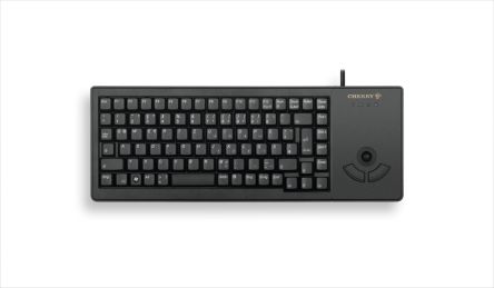 Cherry G84 Wired USB Compact Trackball Keyboard, QWERTY (Italy), Black [G84-5400LUMIT-2]; 271-1600