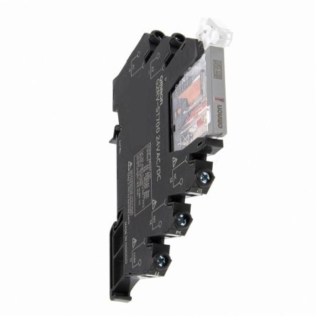 Omron G2RV-ST Series Electromechanical Interface Relay, DIN Rail Mount, 48V ac/dc Coil, SPDT, 1-Pole, 50mA Load [G2RV-ST700-AP 48VAC/DC]; 271-1861