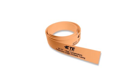 TE Connectivity Cross Linked Polyolefin Orange Cable Sleeve, 50m Length, HT-CT Series [ER7544-000]; 271-2192