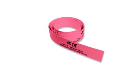 TE Connectivity Cross Linked Polyolefin Pink Cable Sleeve, 50m Length, TMS-CT Series [ER9641-000]; 271-2202