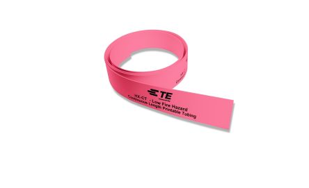 TE Connectivity Cross Linked Polyolefin Pink Cable Sleeve, 50m Length, HX-CT Series [ES0269-000]; 271-2209