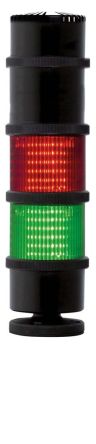 RS PRO Green/Red Signal Tower, 12 Lights, 24 v ac/dc, Screw Mount [0]; 271-2236